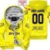 Zero Fox Given  -  Limited Edition  -  Fox Racing  -  Yellow - Fleece Zip Hoodie