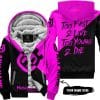Too Fast To Live Too Young To Die - 3d All Over Printed - Husqvarna Pink - Fleece Zip Hoodie