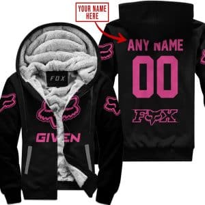 Zero Fox Given  -  Limited Edition  -  Fox Racing  -  Pink 1 V1 - Fleece Zip Hoodie