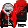 Too Fast To Live Too Young To Die - 3d All Over Printed - Husqvarna Red - Fleece Zip Hoodie