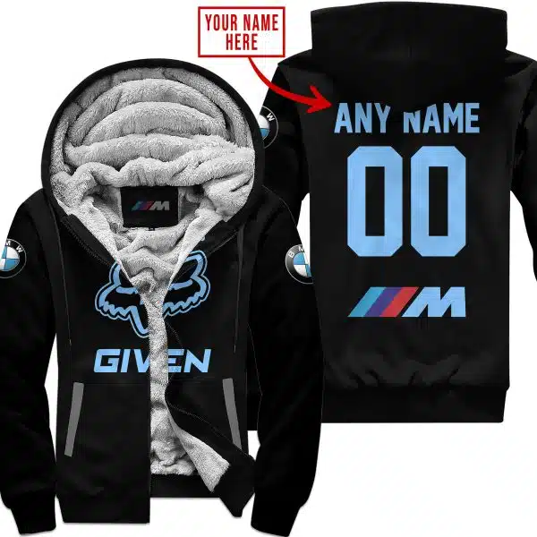 Zero Fox Given – Limited Edition – Bmw – Black V1 - Fleece Zip Hoodie