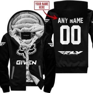 Zero Fox Given – Limited Edition – Fly Racing – Black V1 - Fleece Zip Hoodie