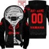 Zero Fox Given – Limited Edition – Yamaha – Black - Red V1 - Fleece Zip Hoodie