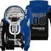 Premium Gift - Custom Name - Husqvarna - Blue - Fleece Zip Hoodie