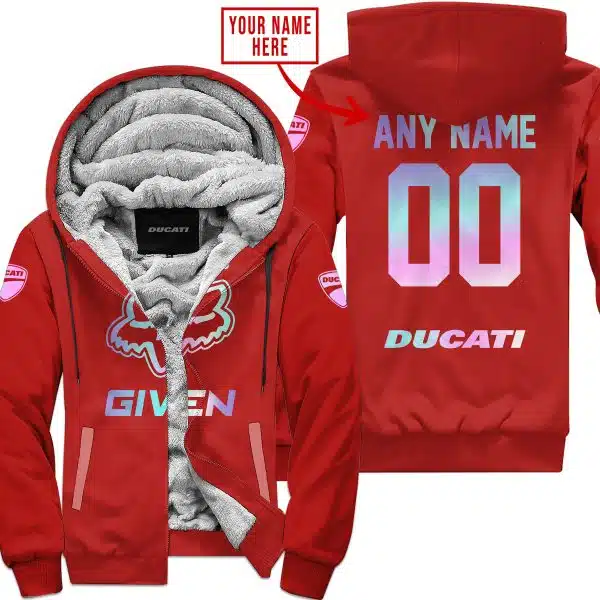Zero Fox Given – Limited Edition – Ducati - Fleece Zip Hoodie