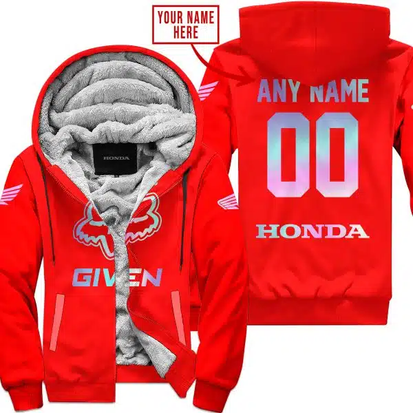 Zero Fox Given – Limited Edition – Honda - Fleece Zip Hoodie