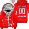 Zero Fox Given – Limited Edition – Yamaha – Black Red - Fleece Zip Hoodie
