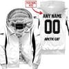 Custom Name Racing - Limited Edition - Arctic Cat - White V2 - Fleece Zip Hoodie