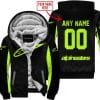 Custom Name Racing - Limited Edition - Alpinestars - Neon - Fleece Zip Hoodie