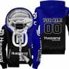 Premium Gift - Custom Name - Husqvarna - Navy - Fleece Zip Hoodie