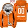 Custom Name Racing - Limited Edition - Alpinestars - Orange V2 - Fleece Zip Hoodie