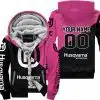Premium Gift - Custom Name - Husqvarna - Pink 1 - Fleece Zip Hoodie