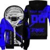 Make Life A Ride Just Send It – Fox – Blue - Fleece Zip Hoodie
