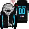 Custom Name Racing - Limited Edition - Bmw - Sky Blue - Fleece Zip Hoodie