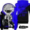 Too Fast To Live Too Young To Die - 3d All Over Printed - Can Am Blue - Fleece Zip Hoodie
