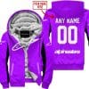 Custom Name Racing - Limited Edition - Alpinestars - Purple V2 - Fleece Zip Hoodie