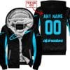 Custom Name Racing - Limited Edition - Alpinestars - Sky Blue - Fleece Zip Hoodie