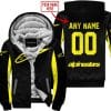 Custom Name Racing - Limited Edition - Alpinestars - Yelow - Fleece Zip Hoodie