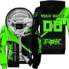 Make Life A Ride Just Send It – Fox – Green - Fleece Zip Hoodie