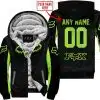 Custom Name Racing - Limited Edition - Fox Racing - Green 1- Fleece Zip Hoodie