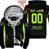 Custom Name Racing - Limited Edition - Fox Racing - Neon - Fleece Zip Hoodie