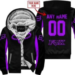 Custom Name Racing - Limited Edition - Fox Racing - Purple - Fleece Zip Hoodie