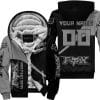 Make Life A Ride Just Send It – Fox – Grey - Fleece Zip Hoodie