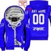 Custom Name Racing - Limited Edition - Fox Racing V2 - Blue - Fleece Zip Hoodie