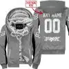 Custom Name Racing - Limited Edition - Fox Racing V2 - Grey - Fleece Zip Hoodie
