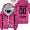 Custom Name Racing - Limited Edition - Fox Racing V2 - Pink 1 - Fleece Zip Hoodie