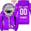 Custom Name Racing - Limited Edition - Fox Racing V2 - Purple - Fleece Zip Hoodie