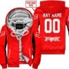 Custom Name Racing - Limited Edition - Fox Racing V2 - Red - Fleece Zip Hoodie