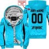 Custom Name Racing - Limited Edition - Fox Racing V2 - Sky Blue - Fleece Zip Hoodie