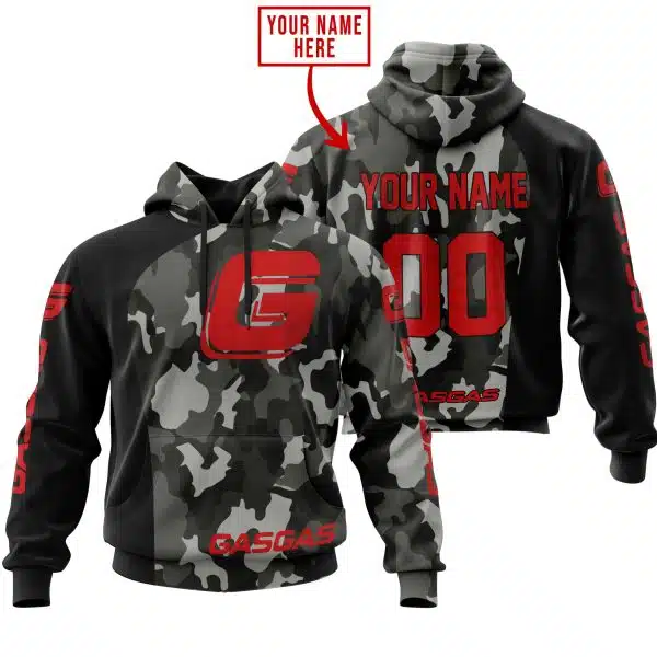 Gas Gas Racing V1 Camo | Custom Name Racing | Kid & Adult