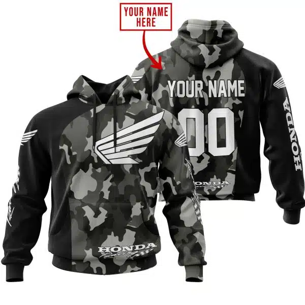 Honda Racing Camo | Custom Name Racing | Kid & Adult