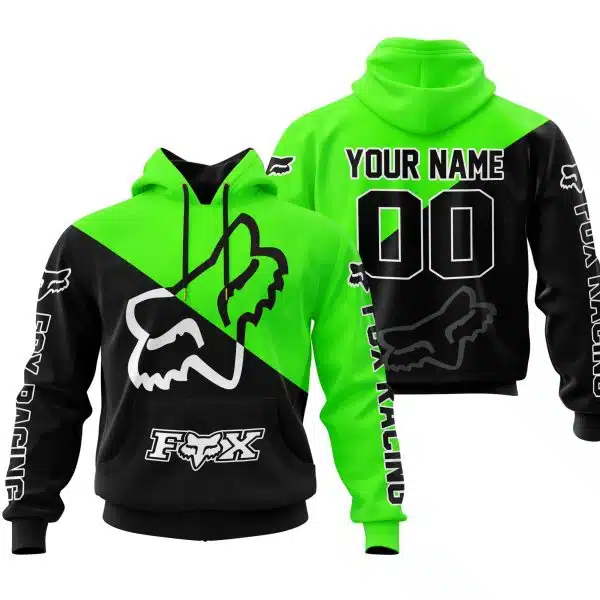 Premium Gift - Custom Name - Fox Racing - Green