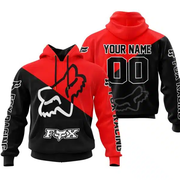 Premium Gift - Custom Name - Fox Racing - Red