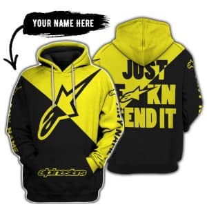 Just Fkcn Send It - 3d All Over Printed - Alpinestars Yellow
