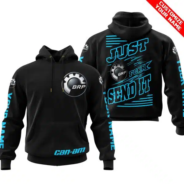 Premium Just Fckn Gonna Send It - Custom Name - Can Am - Sky Blue Black - Image 2