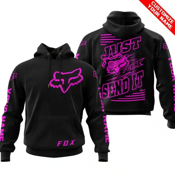 Premium Just Fckn Gonna Send It - Custom Name - Fox Racing - Pink Black - Image 2