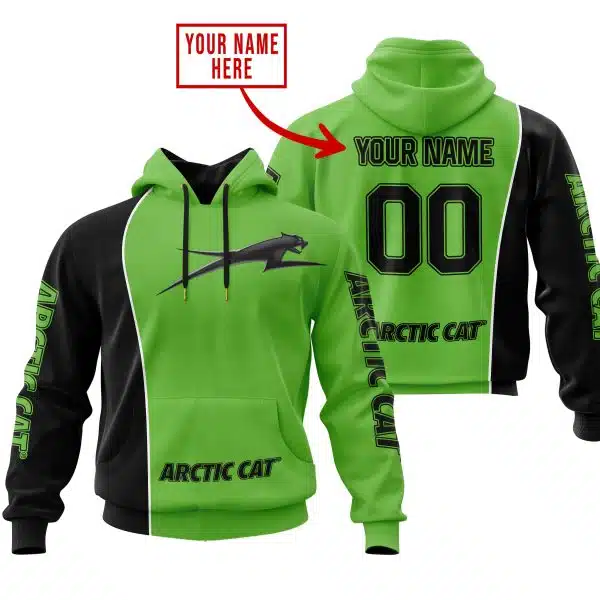 Limited Edition - Custom Name Motocrocss V2 - Arctic Cat - Green