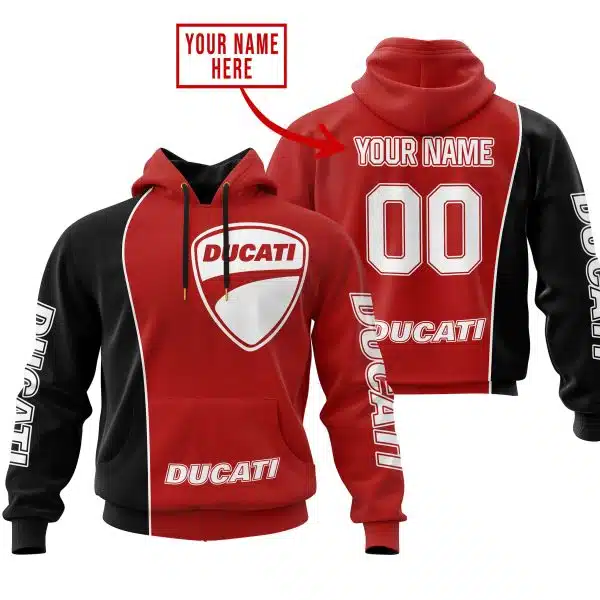 Limited Edition - Custom Name Motocrocss V2 - Ducati - Red