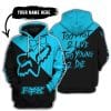 Too Fast To Live Too Young To Die – 3d All Over Printed – Fox Racing Girl – Sky Blue