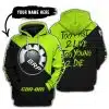 Too Fast To Live Too Young To Die - 3d All Over Printed - Can Am Neon