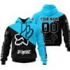 Premium Gift - Custom Name - Fox Racing - Sky Blue