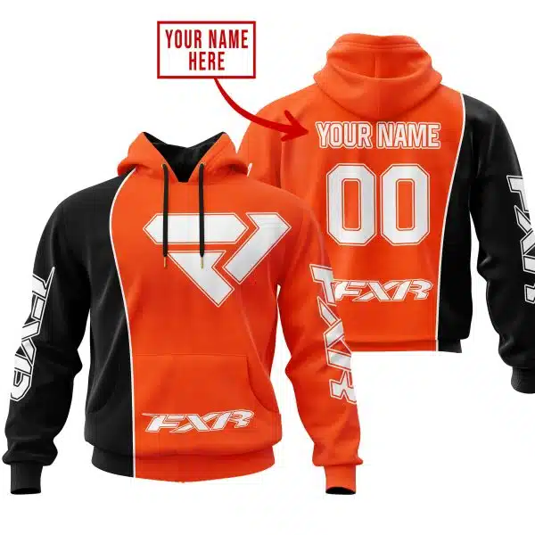 Limited Edition - Custom Name Motocrocss V2 - Fxr - Orange