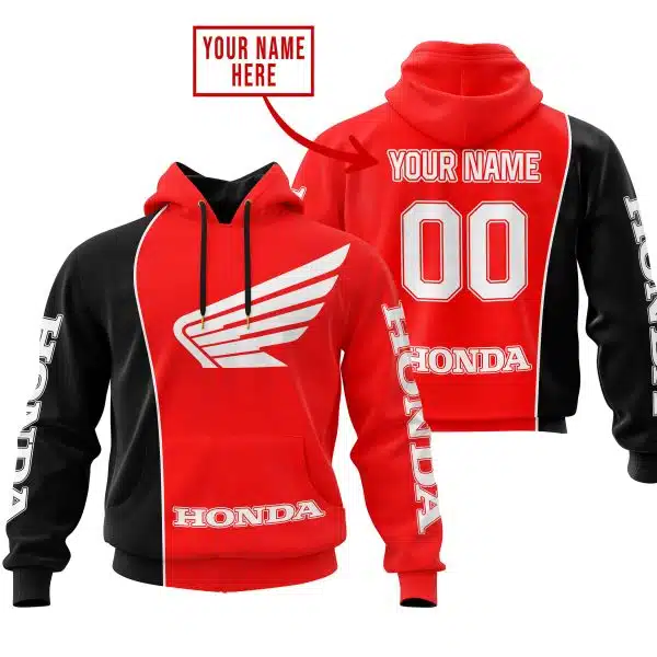 Limited Edition - Custom Name Motocrocss V2 - Honda - Red
