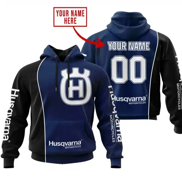 Limited Edition - Custom Name Motocrocss V2 - Husqvarna - Navy