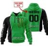 Limited Edition - Custom Name Motocrocss V2 - Monster  Energy - Green