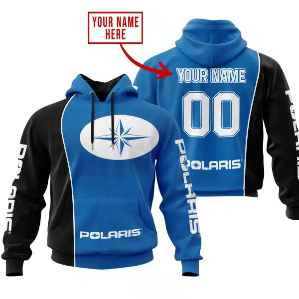 Limited Edition - Custom Name Motocrocss V2 - Polaris - Blue